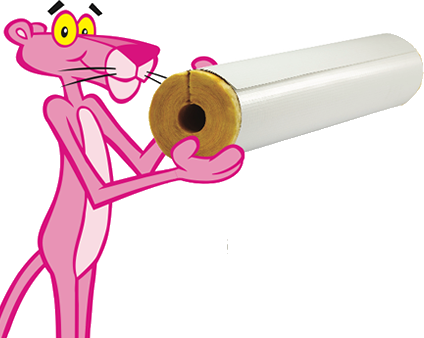 Pink Panther Holding a Pipe