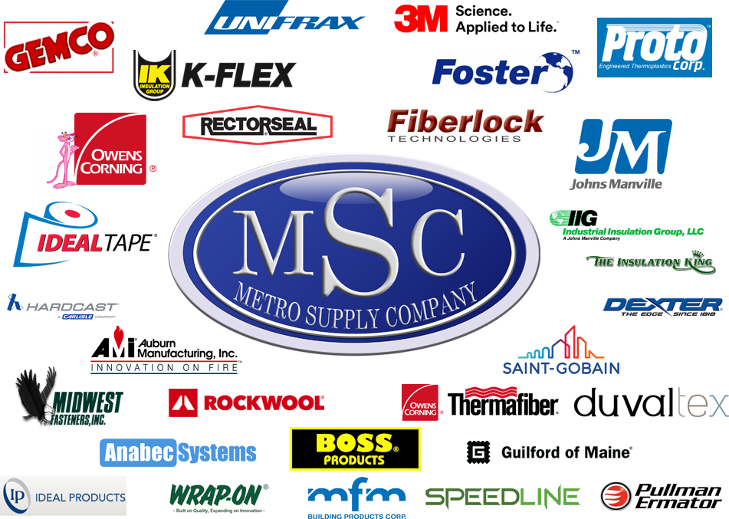 Metro Supply's Manufacturing Partners Logos