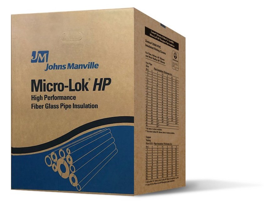 Johns Manville Micro-Lok HP Fiberglass Pipe Insulation Johns Manville Micro-Lok HP Fiberglass Pipe Insulation