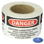Asbestos Danger Labels