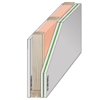 Wood Stud with 5/8 Drywall